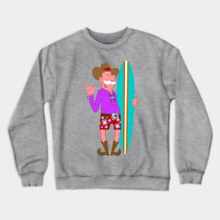 Cowboy Surfer! Crewneck Sweatshirt